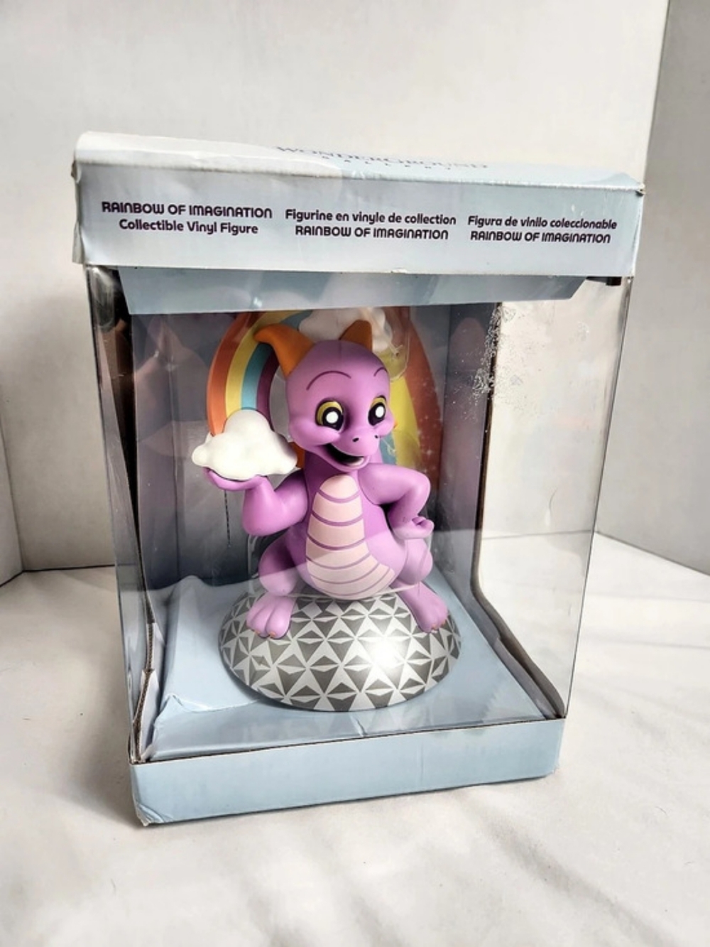Disney Figment Rainbow Imagination Collectible Vinyl Figure Boxed WonderGround
